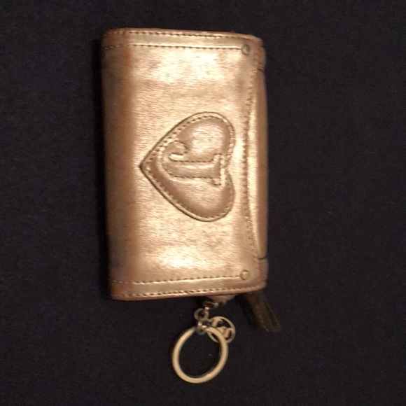 Gold Juicy leather pouch/wallet - Picture 2 of 8